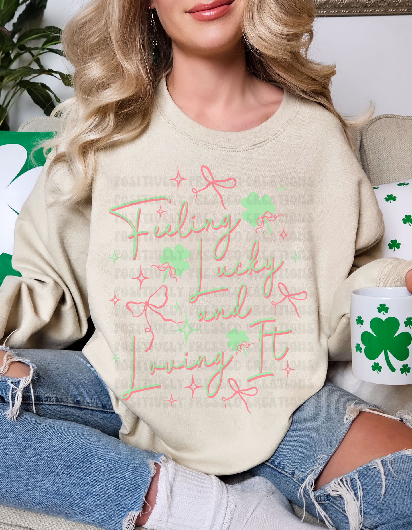 Feeling Lucky Womens Sweatshirt