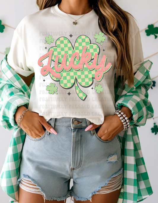 Lucky Clover Womens T-Shirt