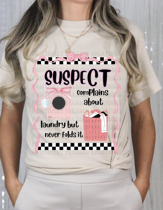 suspect laundry tee