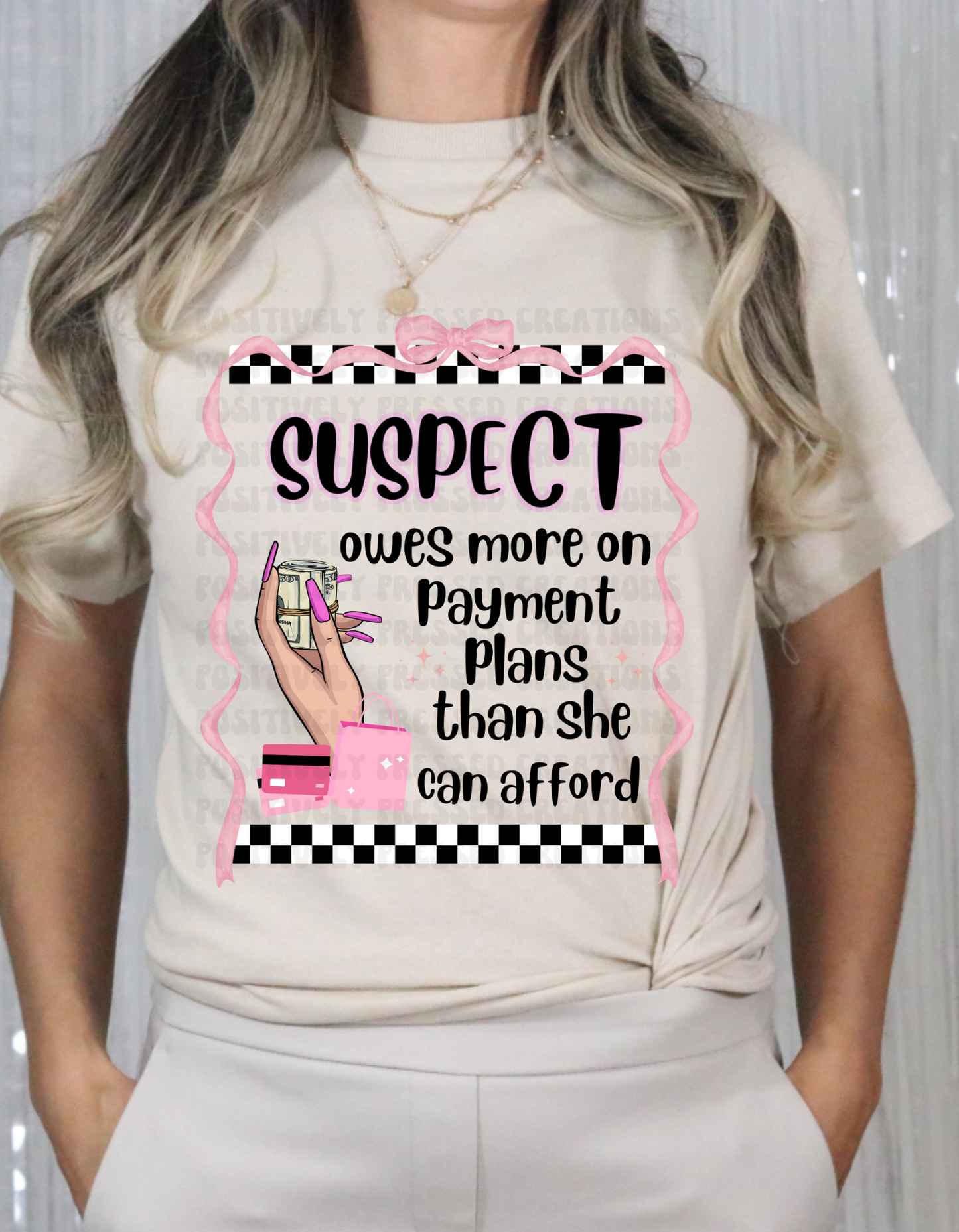 suspect payment plan tee