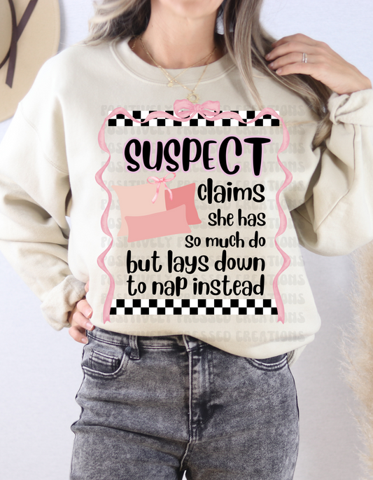 suspect nap sweatshirt